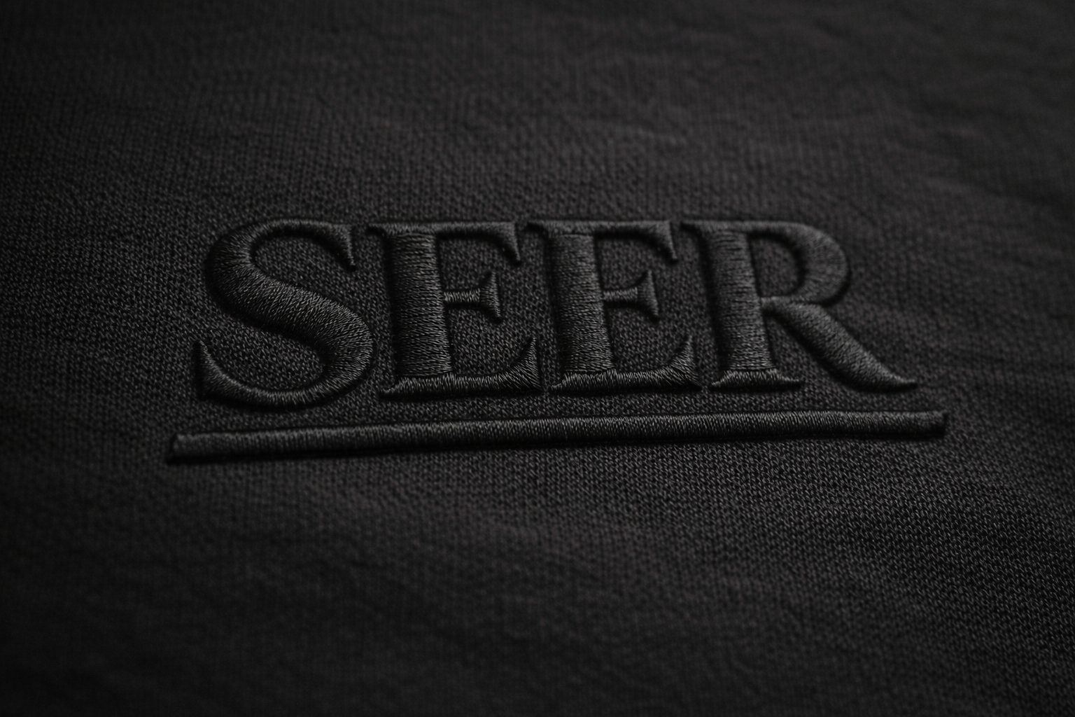 "New Heart" Heavyweight Mock-Neck Tee - Matte Black