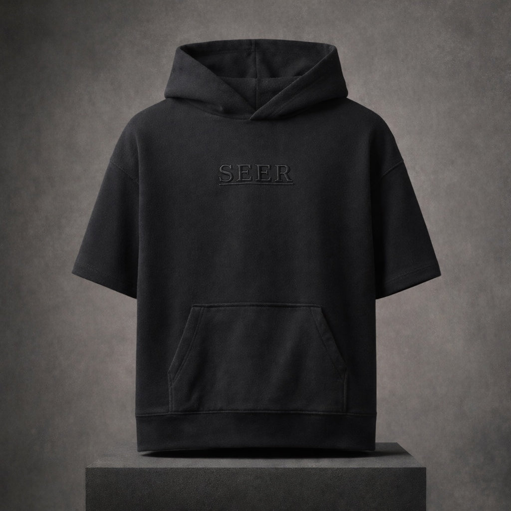 SEER "New Heart" Heavyweight Short Sleeve Hoodie