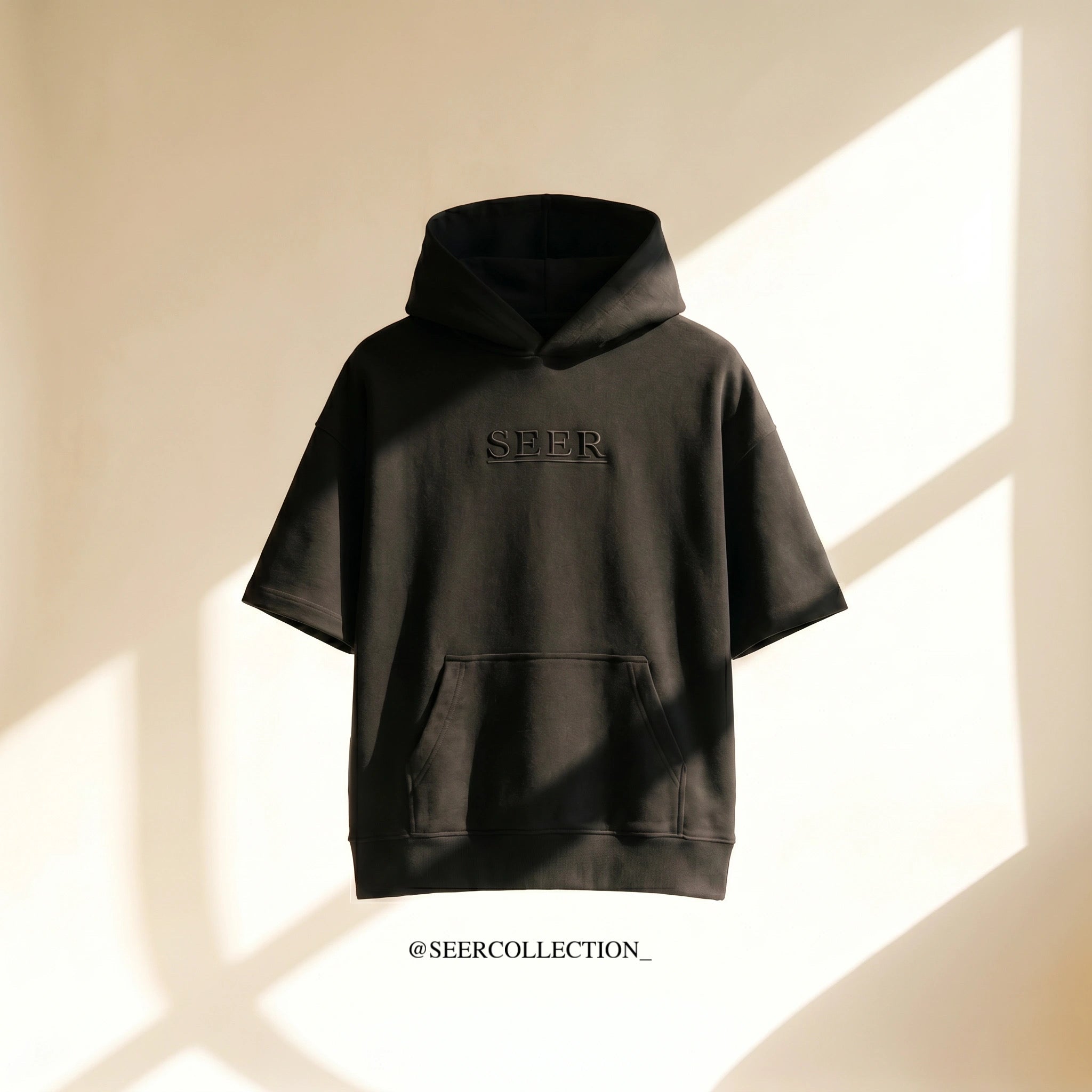 SEER "New Heart" Heavyweight Short Sleeve Hoodie