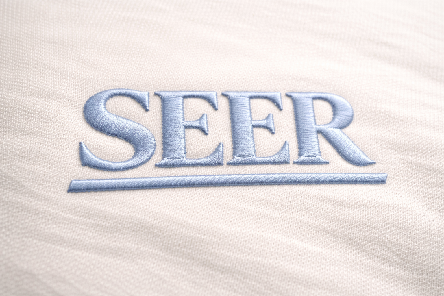 "New Heart" Heavyweight Mock-Neck Tee - Bone White